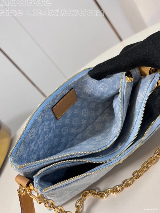 VUITTON pochette double LOUIS -24.5*13.5*6.5CM Liv 0426